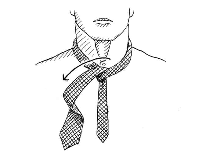 How to tie a half windsor knot