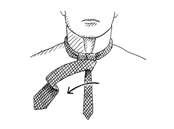 How to tie a half windsor knot