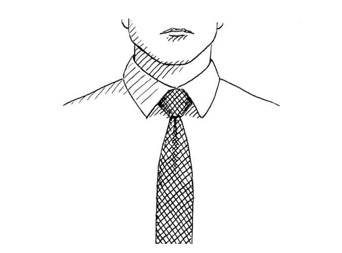 How to tie a half windsor knot