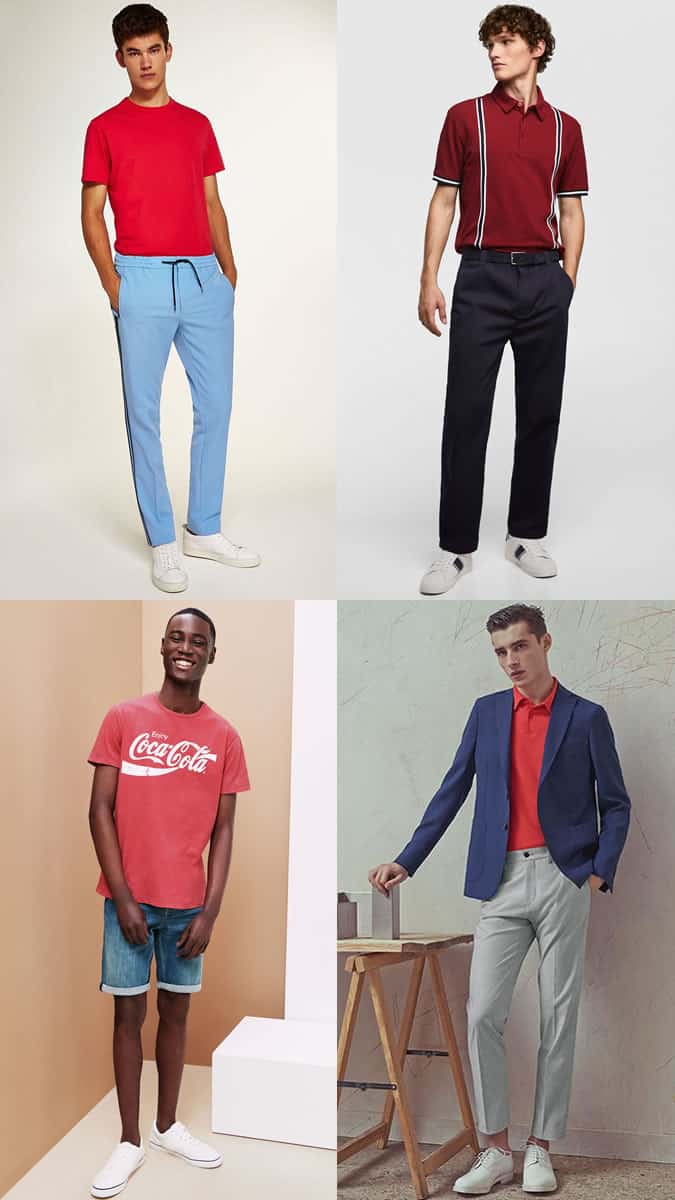 How To Wear A Red T-Shirt