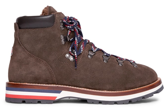 MONCLER Peak Shearling-Lined Suede Best Hiking Boots