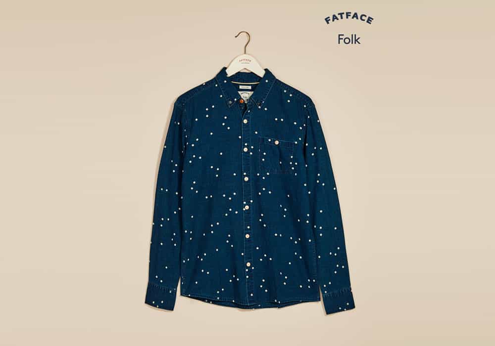 Folk x Fat Face - Spot Shirt