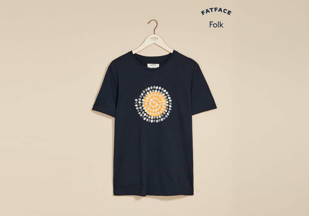 Folk x Fat Face - Sun Graphic T-Shirt