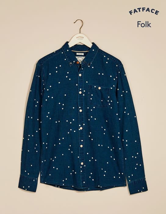 Folk x Fat Face - Spot Shirt