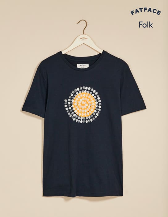Folk x Fat Face - Sun Graphic T-Shirt