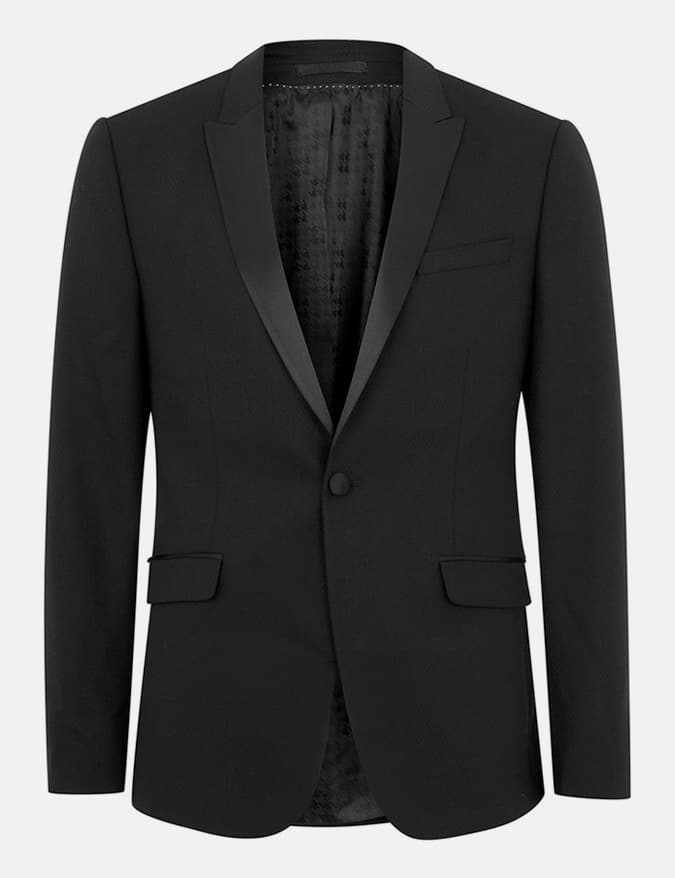 Premium Black Skinny Fit Blazer