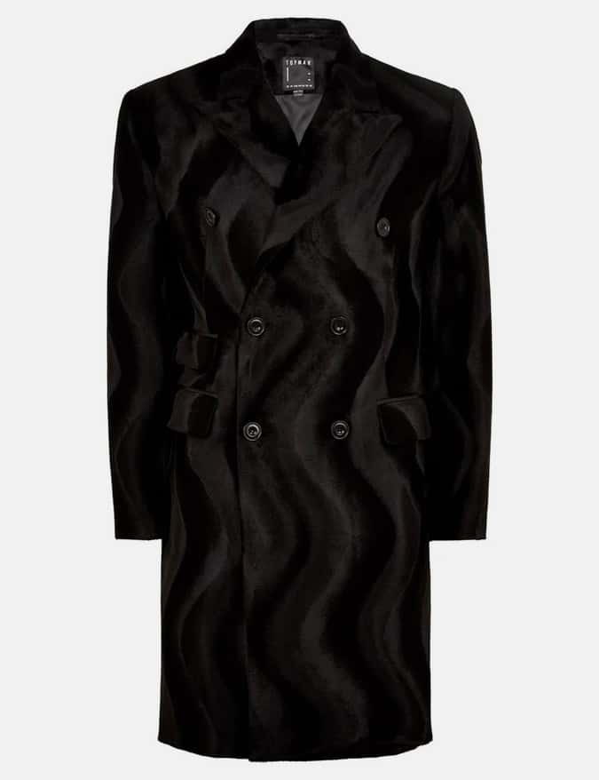 Faux Ponyhair Overcoat
