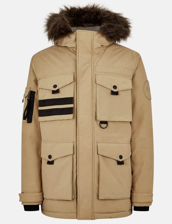 Stone Padded Parka Jacket
