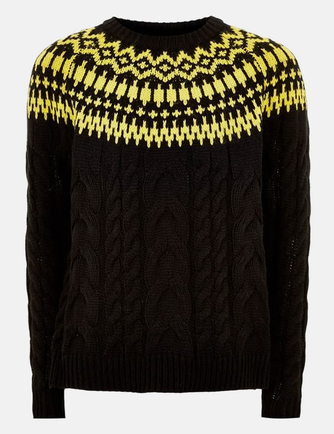 Nordic Black Yolk Jumper
