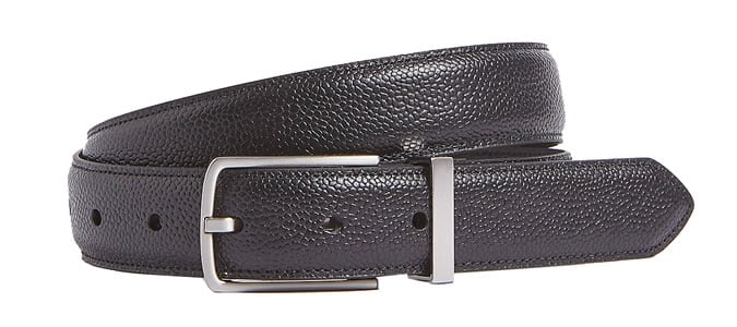 AUTOGRAPH Leather Rectangular Buckle Smart Belt