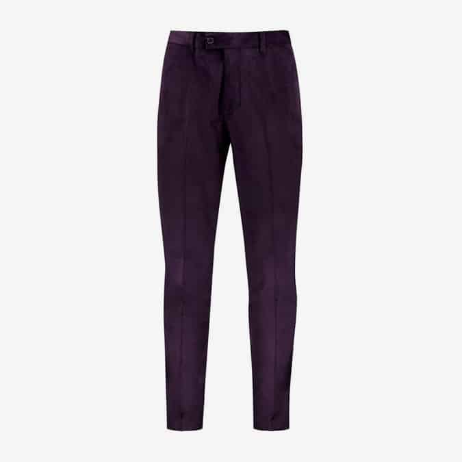 PREMIUM SKINNY VELOUR TROUSER WITH SIDE TAPE