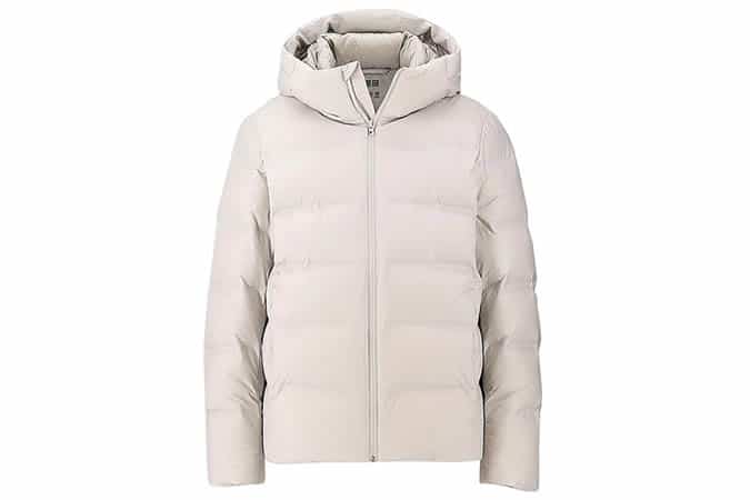 MEN SEAMLESS DOWN HOODED PARKA