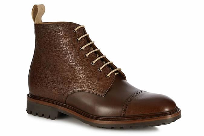 Daniel Rynne - Brown leather 'Loake x Daniel Martin Rynne' brogue boot