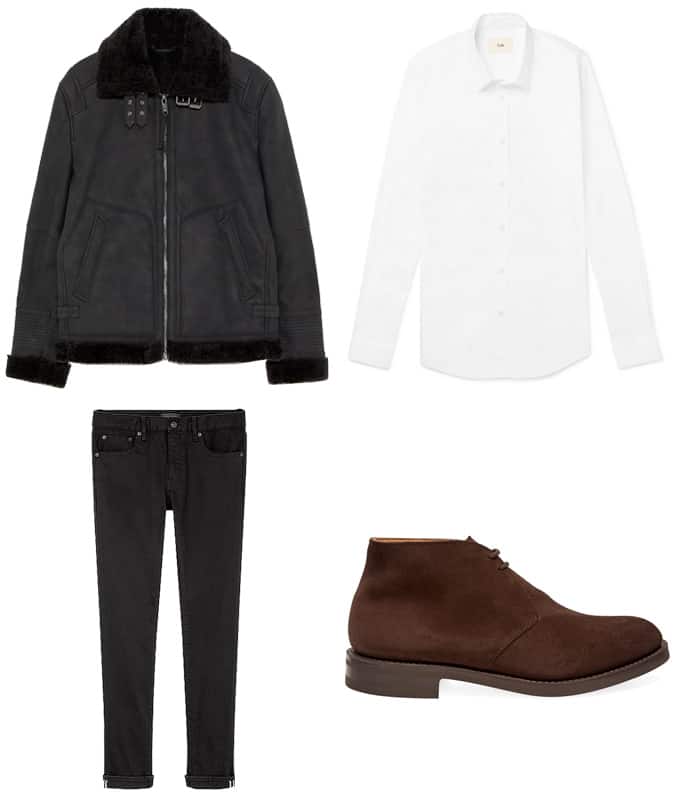 How to wear black trousers and brown boots