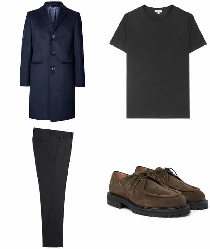 How to wear brown shoes and black trousers