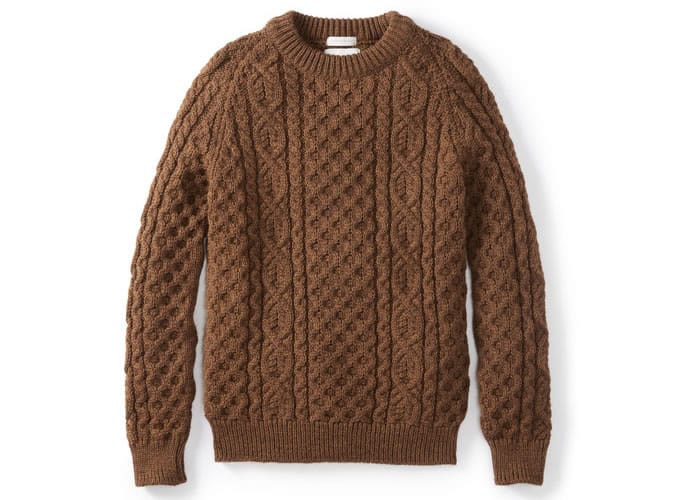 HUDSON ARAN JUMPER (CINNAMON)