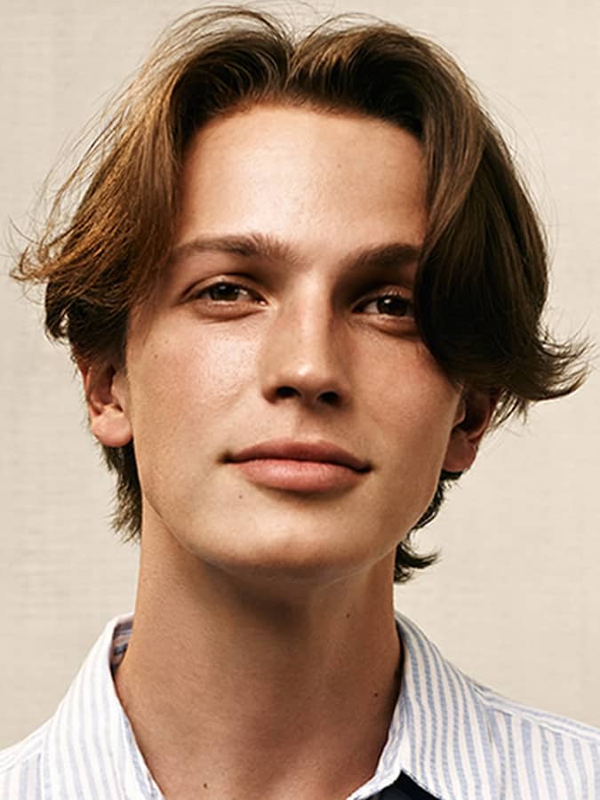 Topman - men's curtains haircut
