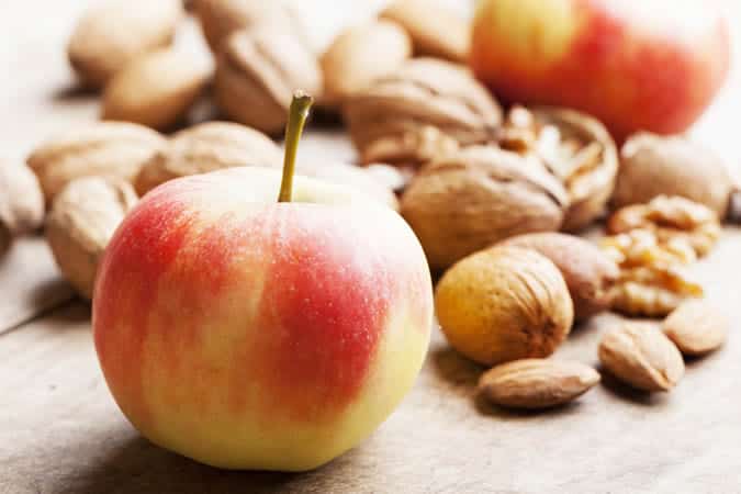 Apple and nuts