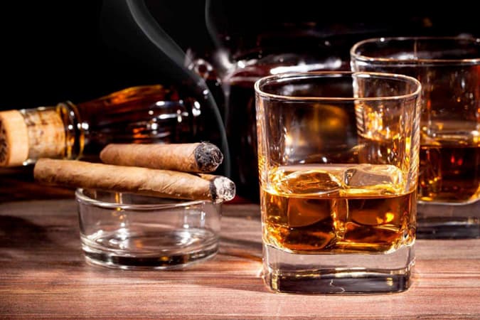 Alcohol and cigarettes