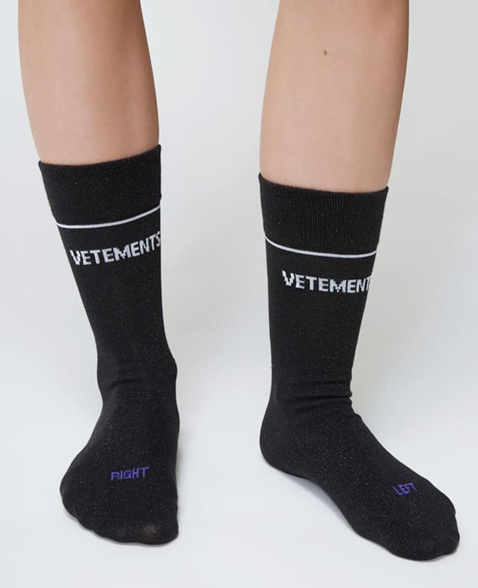 Vetements logo socks