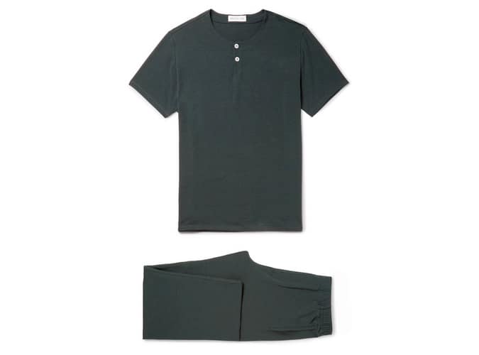 HAMILTON AND HARE Stretch Lyocell And Cotton-Blend Pyjama Set