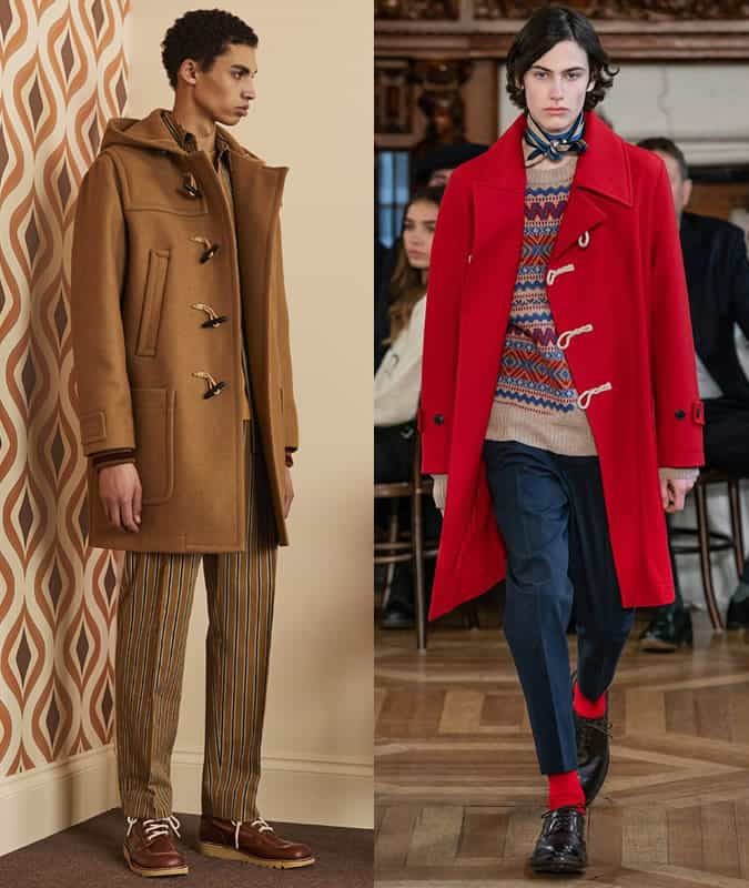 Duffel coats from Band of Outsiders and Kent & Curwen AW19