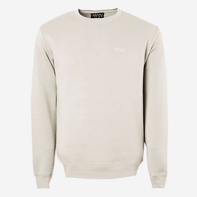 REGULAR FIT REFLECTIVE PRINT SWEATSHIRT