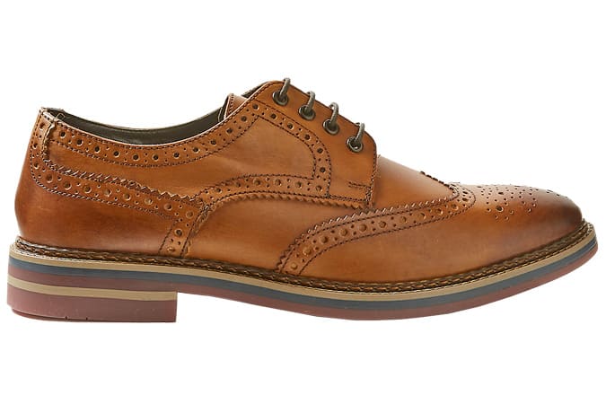 M&S COLLECTION Leather Trisole Brogue Shoes, Best Brogues for Men