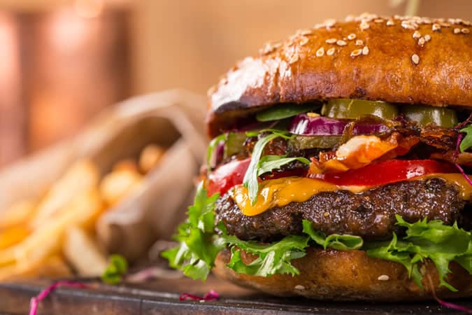 Home made burger