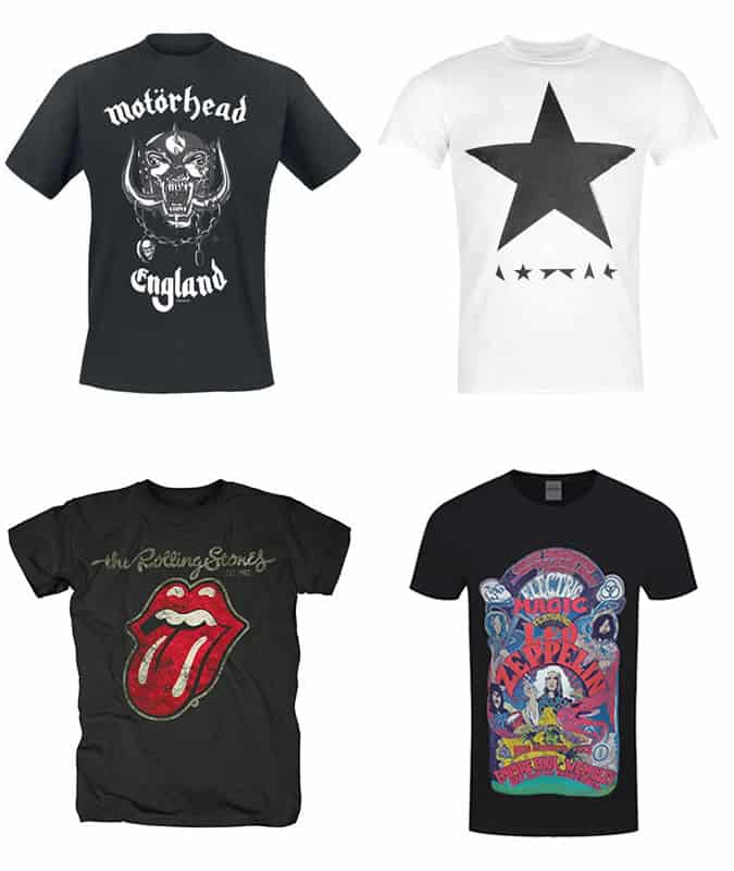 The best band tees for men