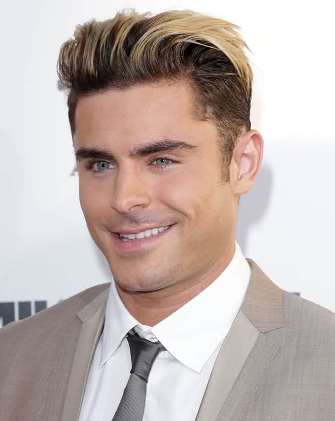 Zac Efron Platinum Blonde