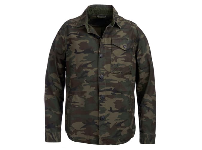 BARBOUR BEACON WYKE CAMO OVERSHIRT