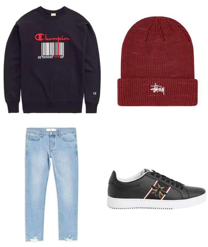 Affordable logo menswear
