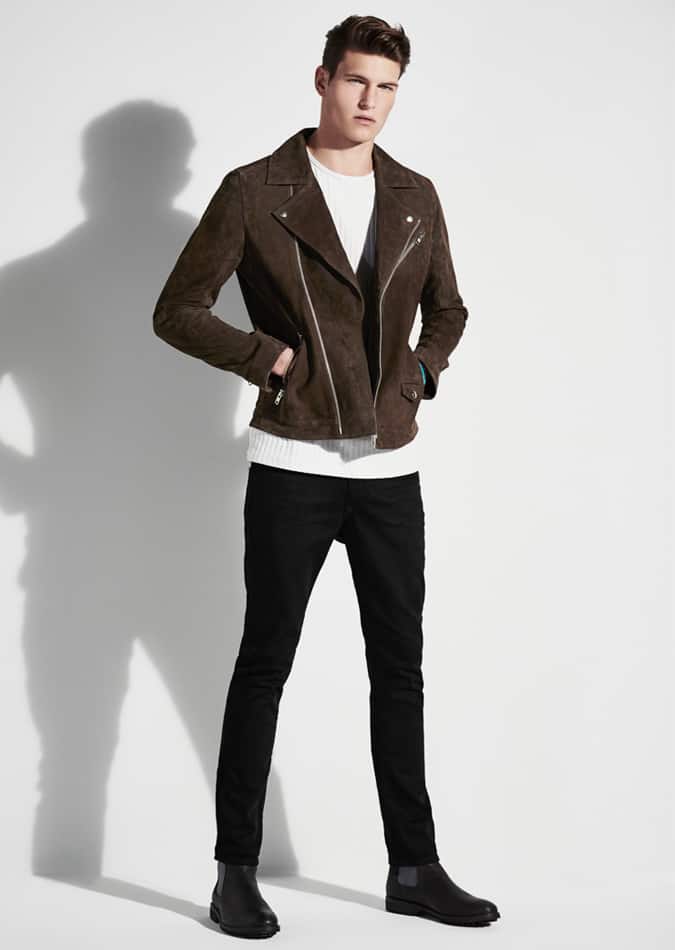 River Island jeans and biker jacket