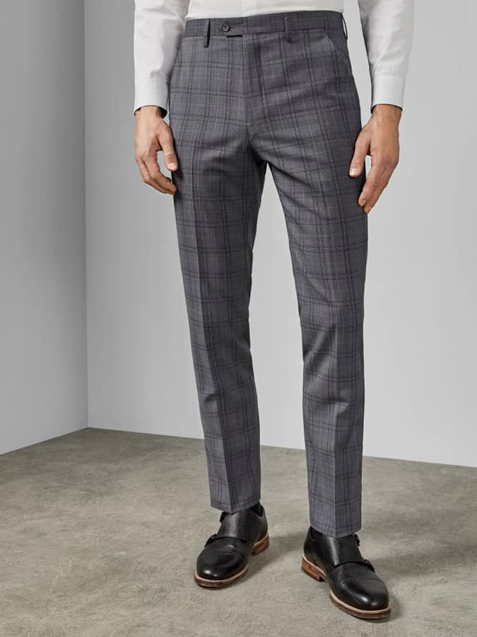 Flydebt Debonair Wool Check Trousers