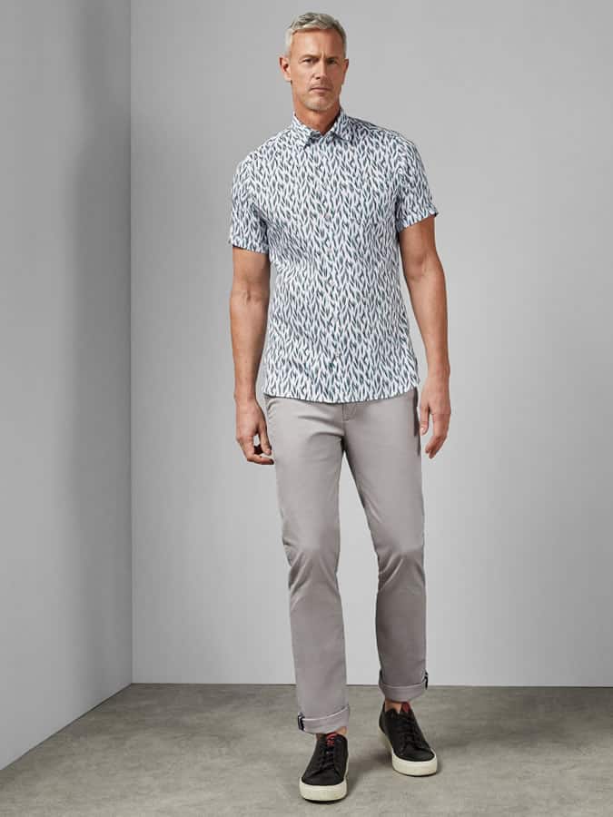 Patterned Short Sleeve Shirt