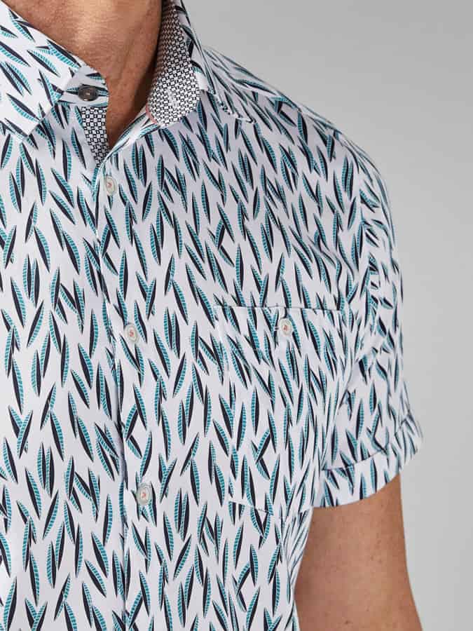 Patterned Short Sleeve Shirt