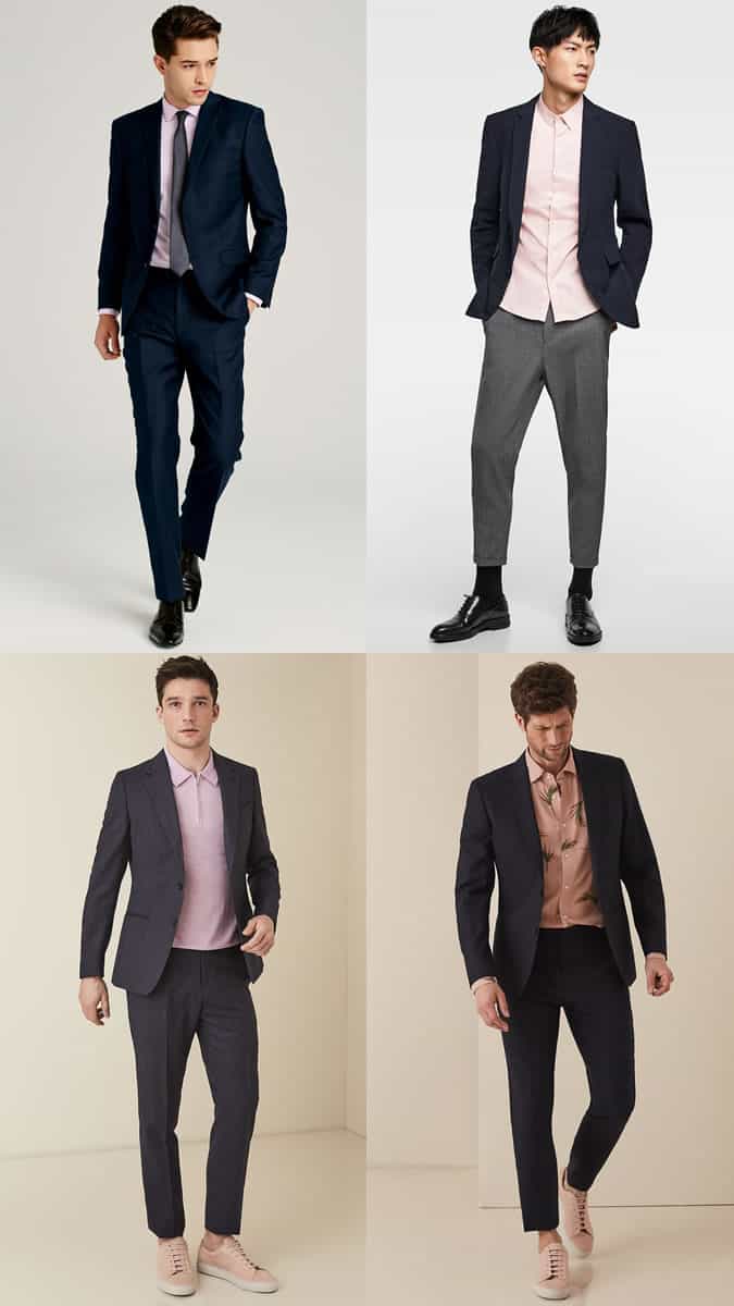 how to wear pink at work men