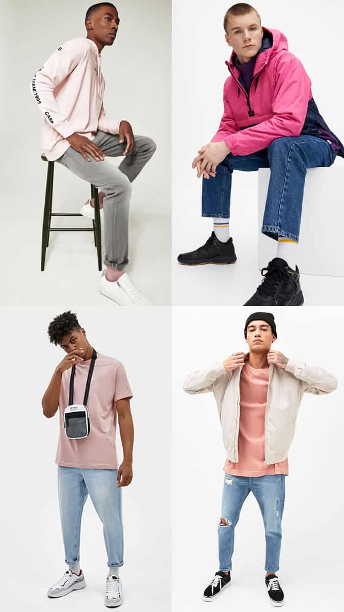 how to wear pink streetwear men