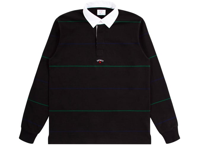 Noah Alternating Stripe Rugby (Black)