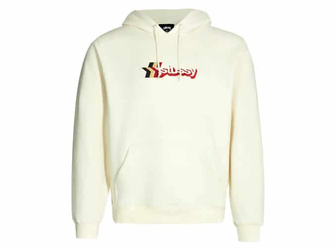 STUSSY Logo-embroidered cotton-blend hoody