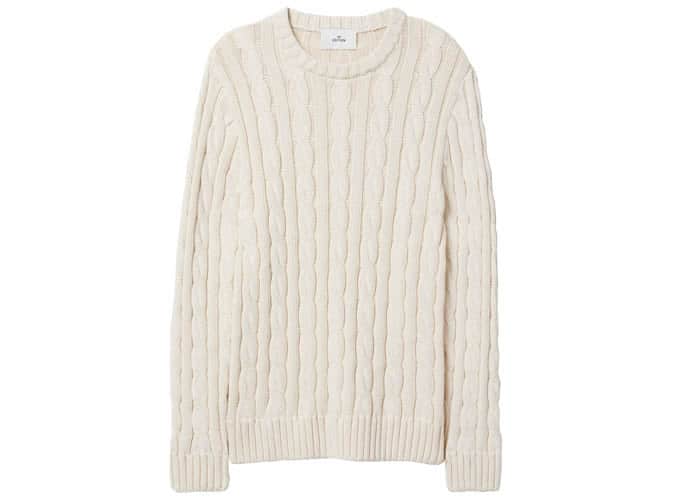Cable-knit jumper