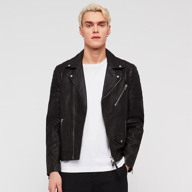 LEO LEATHER BIKER JACKET