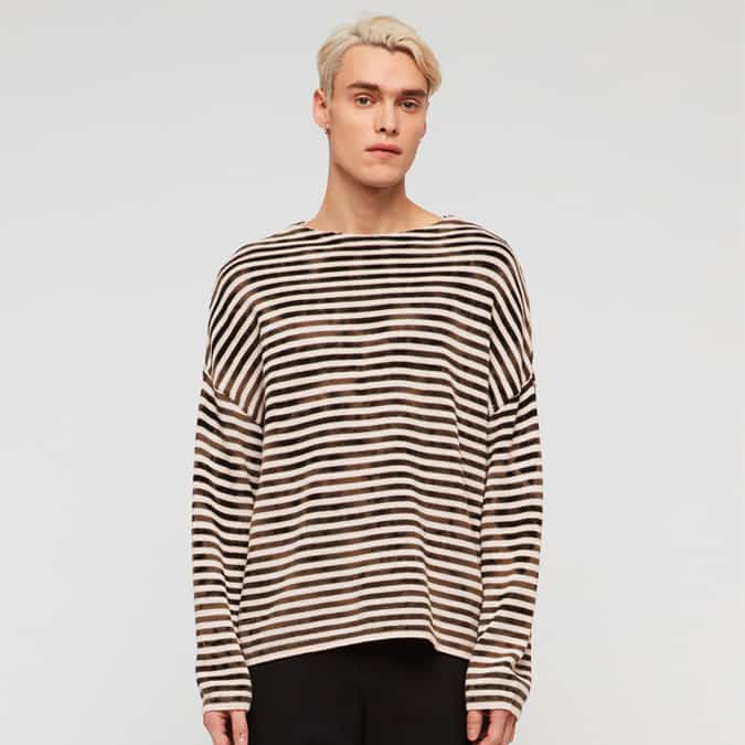ACID STRIPE CREW JUMPER