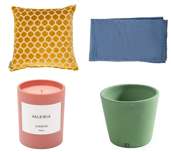 Bold coloured interiors
