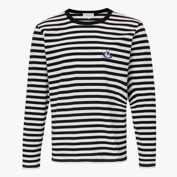 Maison Labiche Shark Striped Long Sleeve T-Shirt