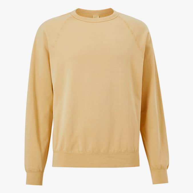 Save Khaki United Supima Fleece Raglan Crew Neck Sweatshirt