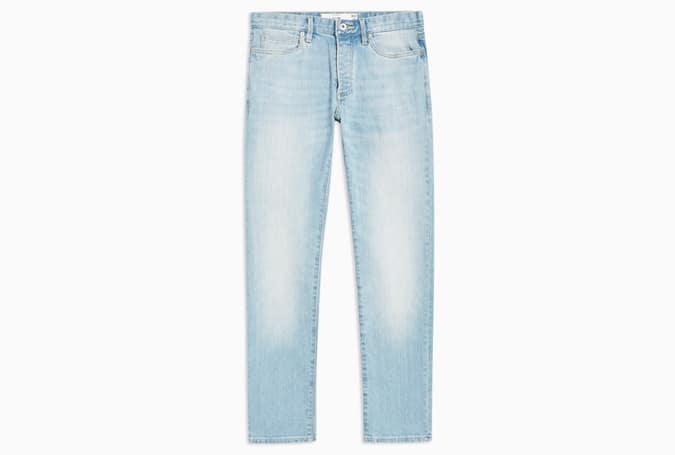 Light Wash Stretch Slim Jeans