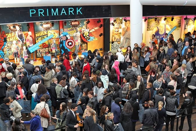 Queues for a Primark store