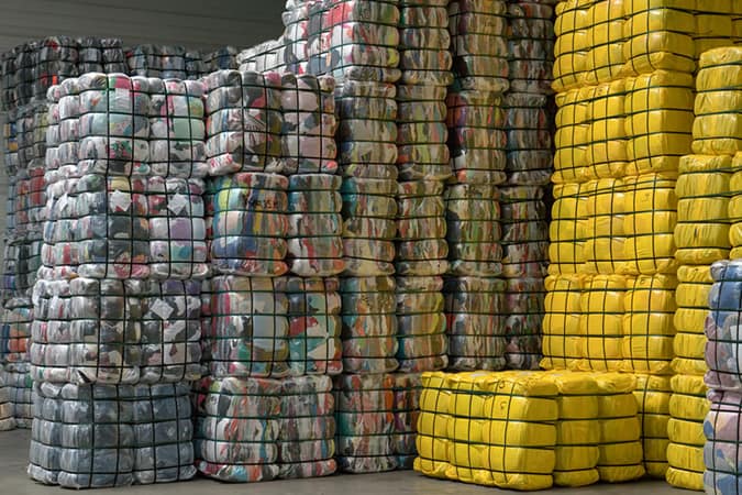 Clothes for recycling